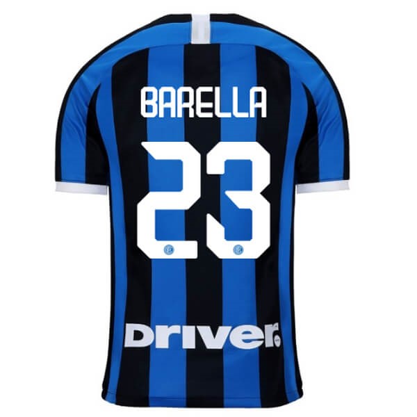 Camiseta Inter Milan NO.23 Barella Primera equipo 2019-20 Azul